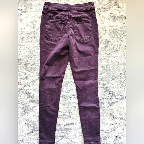 Universal threads high-rise skinny jeggings 0/25R 26x27 eggplant - Picture 4 of 9